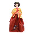 thumbnail image 4 of Muñeca coreana Hanbok, geisha, kimono, escultura, novedosa, estatua femenina independiente de 30 cm, muñeca asiática antigua para estantería o mesa. Estilo G, 4 of 8