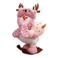 thumbnail image 3 of Muñeco de nieve de Navidad, muñecos de peluche decorativos, bonitos y coleccionables, adornos de Navidad para ventana, hogar, dormitorio, mesa de , Jugando BLESIY figuras de muñecas, 3 of 8