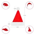 thumbnail image 5 of Taykoo 6pcs Santa Claus Hat for Adult Kids - Red Plush Velvet Thicken Party New Year's Eve Holiday Supplies, 5 of 8