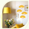 thumbnail image 4 of Ventiladores de mano JOHOUSE, papel amarillo, plegables, 21 cm, 12 unidades, 4 of 6