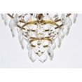 thumbnail image 4 of Elegant Lighting Ella Support Affleurant 12 Pouces en Laiton, 4 of 4