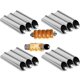 thumbnail image 1 of Baking Mould Set of 12 Canoli Tubes Stainless Steel Horn Baking Moulds Canoli Moulds / Tubes Buttercream Cake Roll Baking Moulds., 1 of 4