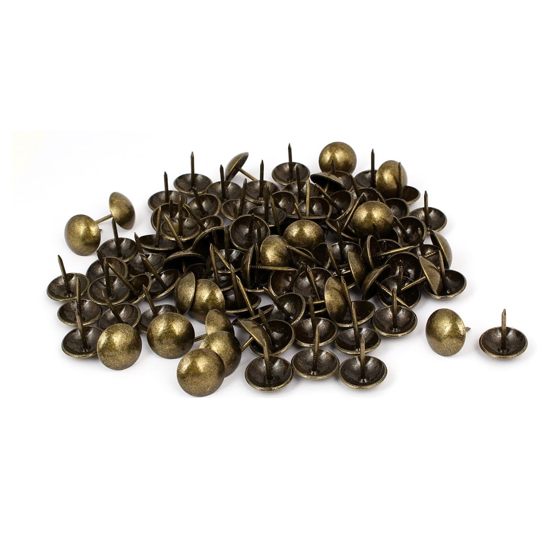 Household Metal Domed Head Upholstery Tack Nail Bronze Tone 19mm Dia ...