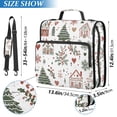 thumbnail image 2 of FORMRS Zipper Binder with Shoulder Strap 2-inch Ring 500 Sheet Capacity File Bag, White Nordic Christmas House, 2 of 5