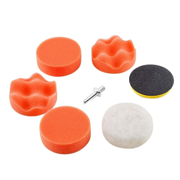 7 Pieces Car Polishing Pad Drill Buffer Elastic Sponge Lightweight for