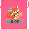 thumbnail image 4 of Inktastic Little Sister Woodland Fox Girls Girls Baby Bodysuit, 4 of 5