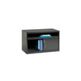thumbnail image 6 of Hirsh 36 inch Wide Low Credenza Metal Lateral Cabinet with Sliding Door Storage Compartment for Home and Office, Charcoal, 6 of 10
