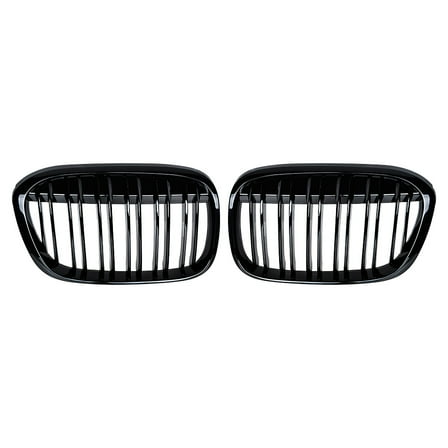 Astra Depot Gloss Black Front Kidney Grille Grill Dual Slats for BMW X1 F48 F49 Sport 4-Door 2016-2018