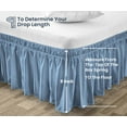 thumbnail image 5 of SGI Bedding 11 Inch Wrap Around Bed Skirt | Microfiber Bed Skirt | Fade Resistant, Wrinkle Free, Anti-static, Decorative, Extra Storage Space, Clutter-Free | Olympic Queen, Mediterranean Blue, 5 of 8