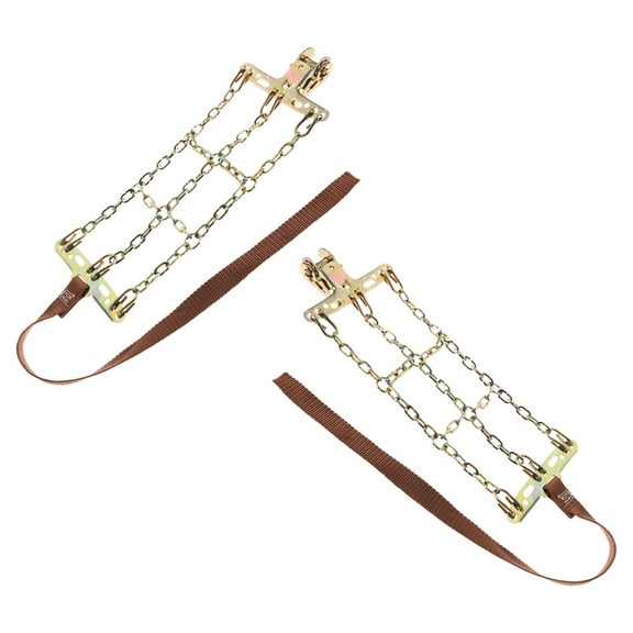 LOLIPPYY 2pcs Car Chains For Tires In Slippery Conditions Made Of Durable Steel