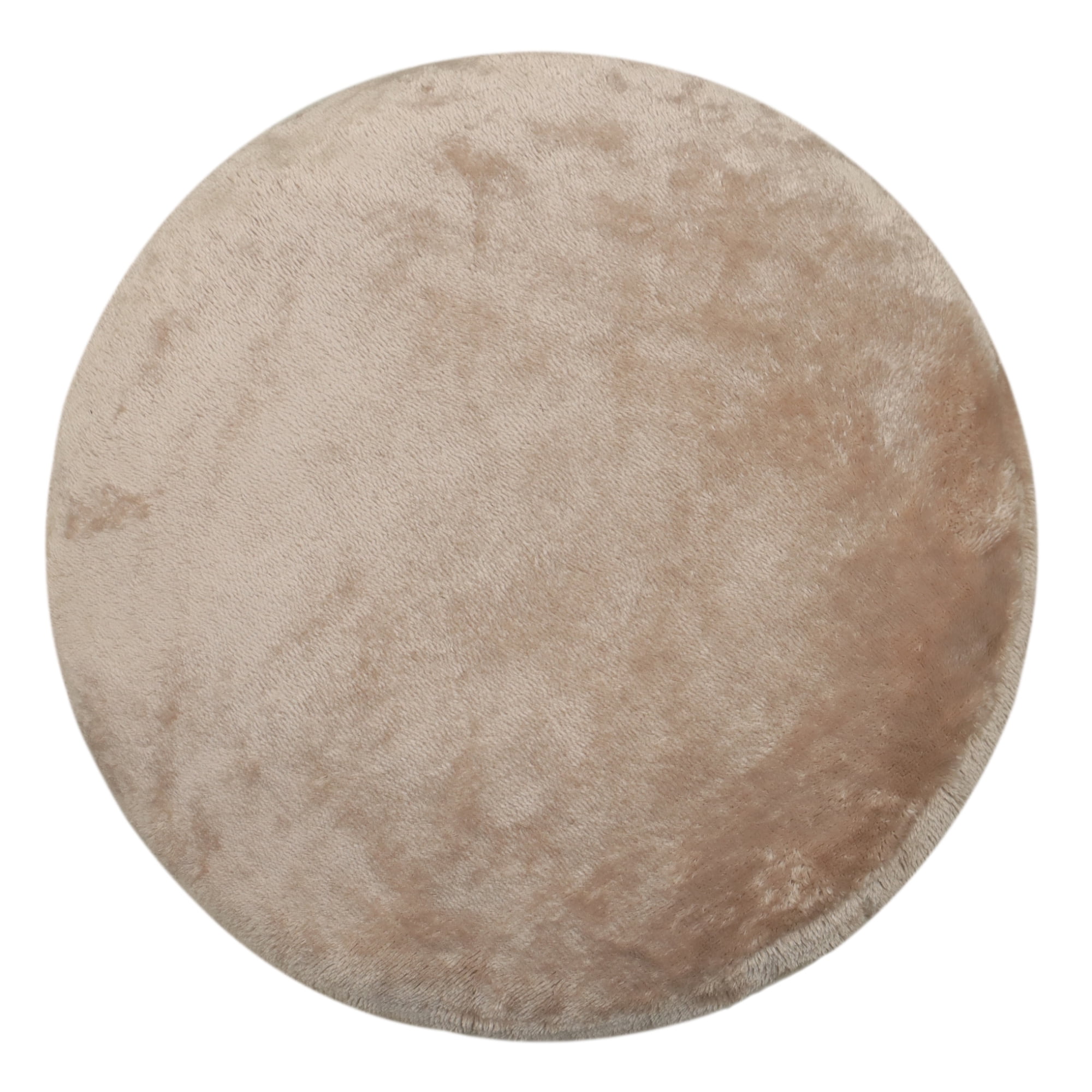 Mainstays Luxurious Fur Macaron Decorative Throw Pillow, 12" x 12", Brown