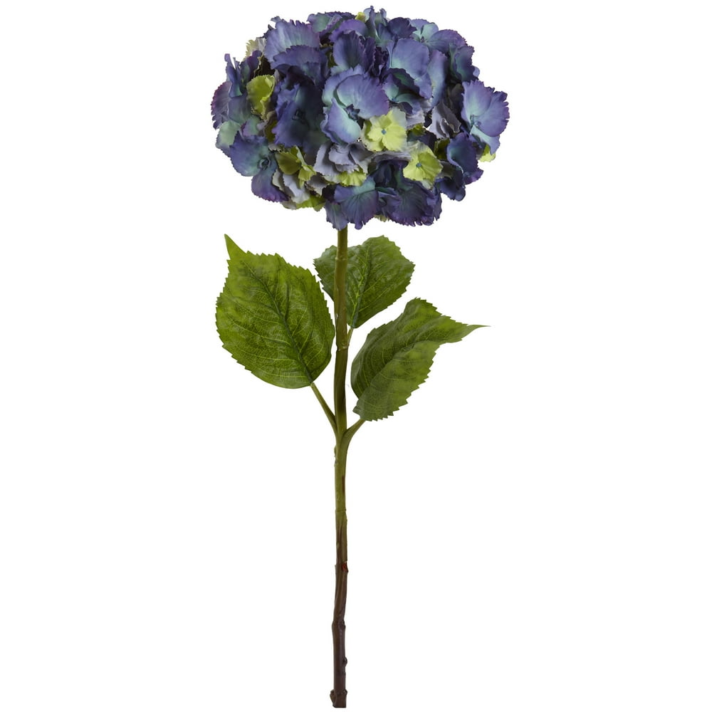 Nearly Natural 28” Hydrangea Artificial Flower (Set of 3) - Walmart.com