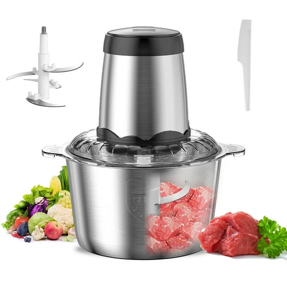 2L Electric Meat Grinder Food Processor Fruits Blender Veg Chopper Sausage Maker Easy to Clean