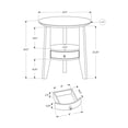 thumbnail image 4 of 23.5" x 23.5" x 24" Cappuccino 1 Drawer  Accent Table, 4 of 8