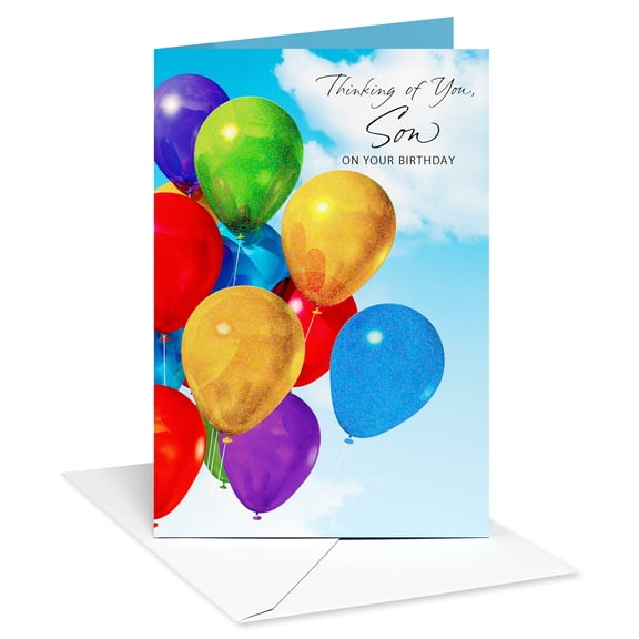American Greetings Birthday Card for Son (Bright Balloons)