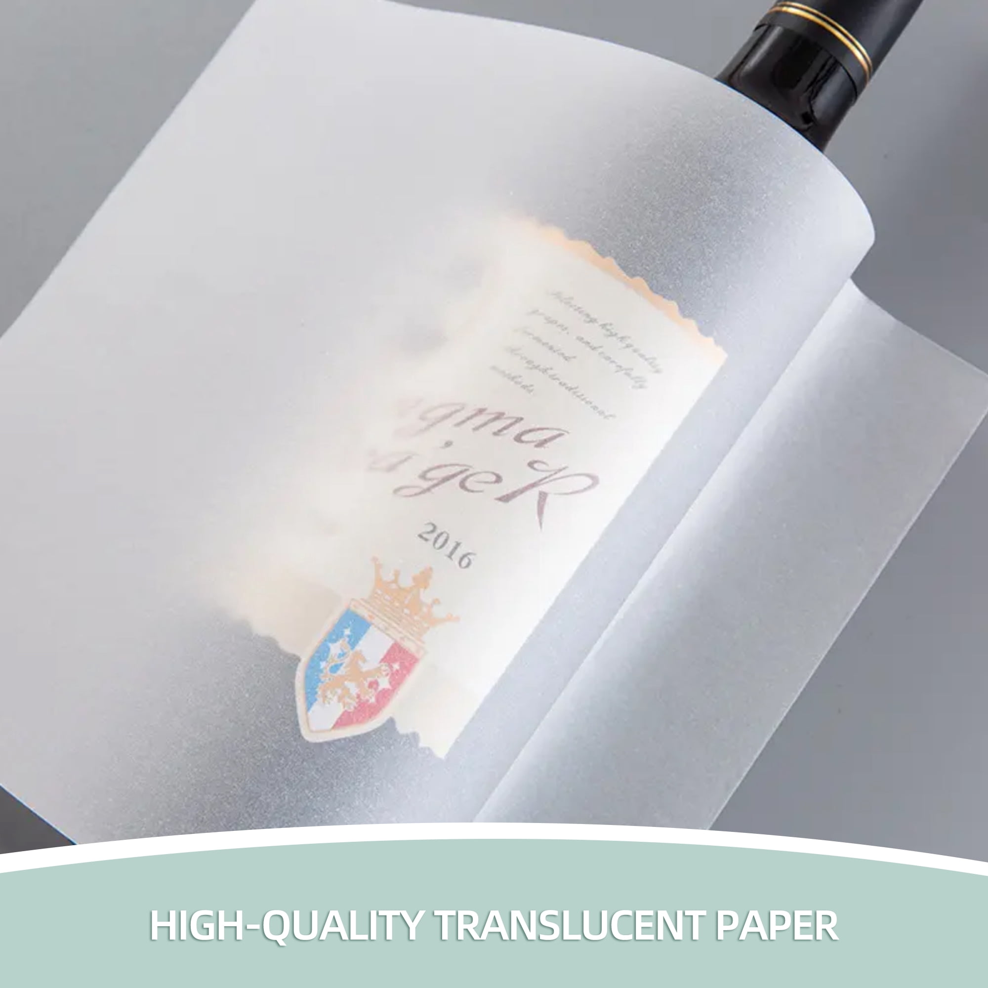 VEOOK Translucent Vellum Paper,100 Sheets 56lbs/83gsm 11 x 17 inches Printable Vellums Tracing Paper for Tracing, Drawing, Sketching, Card Overlays, Invitations Belly Bands, Envelope, Lantern VP_B-01