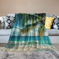 thumbnail image 2 of Wuche  Luxury Bed Blanket, Bedroom, Living Room, Soft Bag Blanket, Sofa, Beach Coconut Tree Scenery, Seasonal Lightweight Warm Blanket, Double Bed Size,various sizes White, 2 of 6