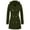 Green, variant on Trench Coat for Women Mid-length Hooded Double Breasted Dressy Casual Pea Coat Belted Fall Jacket with Pockets (L, Green)