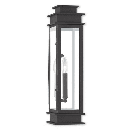 

Wall Sconces 1 Light With Hand Crafted Solid Brass Clear Glass Black Tones size 20 in 60 Watts - World of Crystal