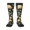 thumbnail image 2 of Lsque Octopuses And Leaves Printed Crew Socks Men's Women's LightWeight Thin Casual Calf Socks ,Knee High Socks,Cotton Socks, 2 of 9