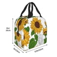 thumbnail image 2 of Pofeuu Plump Sunflower And Sketch Print Lunch Bag Lunch Box Large Capacity Insulated Lunch Bag for Adult, Leakproof Reusable Lunch Tote Bags for Work, 2 of 5