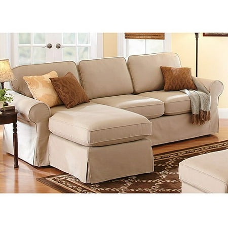 Better Homes and Gardens Slip Cover Chaise Sectional ...