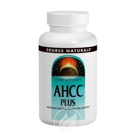 Source Naturals AHCC Plus with Selenium & Vit E 60 cap, Pack of (Best Source Of Vit E)