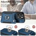 thumbnail image 4 of ZUKKASHAN for iPhone 13 Pro Max Phone Case Wallet with Card Holder,PU Leather Flip Folio Case,RFID Blocking Ring Holder Kickstand Wrist Strap Magnetic Protective Women Men Cover for iPhone 13 Pro Max, 4 of 8