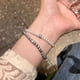 thumbnail image 2 of Pulsera de perlas de doble capa Pulsera de diseño de nicho de lujo ligera para niña Joyería exquisita apilada a mano, 2 of 6
