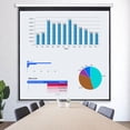 thumbnail image 4 of ZYPPP 120'' Projector Screen Projection Screen Manual Pull Down HD Screen 1:1 Format, 4 of 24