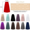 thumbnail image 4 of Tulle Skirts for Women Pleated Layered Tutu Skirt Ladies Elegant Flowy Long Skirts Bridesmaid Wedding Midi Skirt, 4 of 5