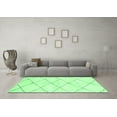 thumbnail image 3 of Ahgly Company Indoor Rectangle Solid Emerald Green Modern Area Rugs, 5' x 7', 3 of 4