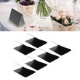 thumbnail image 1 of 16 Pack Mini Chalkboard Sign, PVC Mini Tabletop Chalkboard Signs, Small Tent Chalkboards Blackboard For Weddings Birthday Parties Message Board Signs, Black, 1 of 8