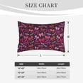 thumbnail image 4 of Lsque pink ribbon bows Pattern Pillow Case – Soft & Cozy Throw Pillow Cover, Hypoallergenic Cushion Case for Sleeping Women with Envelope Closure-20"x30", 4 of 6