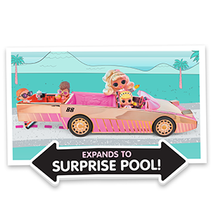 LOL Surprise Car-Pool Coupe with Exclusive Doll, Surprise Pool & Dance Floor, Great Gift for Kids Ages 4 5 6+ - image 5 of 8