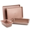 Thyme & Table Non-Stick Aluminized Steel Baking 4Pc Set, Rose Gold