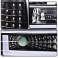 thumbnail image 2 of Fit For 99-02 Chevy Silverado 1500 2500 HD LED DRL Headlight+Bumper Signal Lamps, 2 of 3