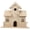Beige, variant on OFFIGAM Decorative Craft Birdhouse for Small Pets and Birds, Ideal Home Decor for Furry Animals and