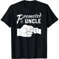 thumbnail image 1 of Camiseta de anuncio de bebé "Promovido a Tío" para mujer, color negro, talla 4X-Large, 1 of 5