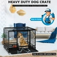Bestpet Large Dog Playpen with Plastic Tray Double Doors & Locks Design