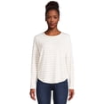 thumbnail image 2 of Time and Tru Women's Long Sleeve Hacci Top (2 Pack), 2 of 6