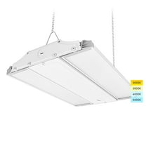 Luxrite 14 Inch Linear High Bay LED Shop Lights 80/110/150W, Up to 20500 Lumens 4CCT 0-10V Dimmable 120-277V UL