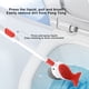 thumbnail image 4 of Cepillo de baño con émbolo para inodoro, cepillo de pared, cepillo flexible, limpia esquinas y con funda, juego de cepillos limpiadores, cepillo de baño, 4 of 8
