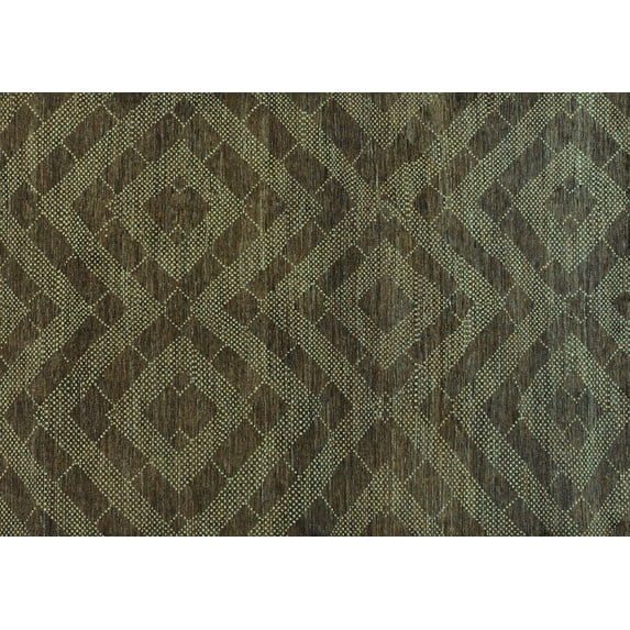Ahgly Company Indoor Rectangle Abstract Light Blue Modern Area Rugs, 7' x 9'