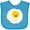 Turquoise, variant on Inktastic Cute Kawaii Fried Egg Boys or Girls Baby Bib