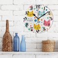 thumbnail image 3 of Wall Clock 10 Inch Silent Non-Ticking 8 Cute Cats Battery Operated Rustic Retro for Living Room Home Kitchen Bathroom, 3 of 7