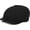 Black, variant on Men's 8 Panel Newsboy Cap Vintage Painter Beret Herringbone Cabbie Flat Cap
