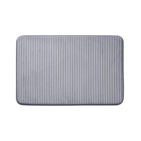 Mainstays Memory Foam Bath Mat Grey 20"x30"