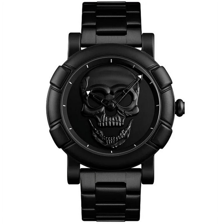 手作り！Skull Original Watch BRAND HIRO'S Black Gold Dial Quartz