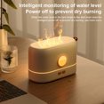 thumbnail image 2 of Naiovety Humidificador de aire Aceite esencial Simulación Llama LED Difusor de aroma de bajo ruido Fabricante de niebla ajustable Recargable Negro Humidificadores Negro Naiovety HA063164-02, 2 of 6